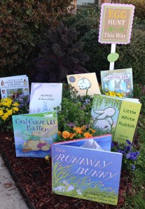 EasterBooksinGarden